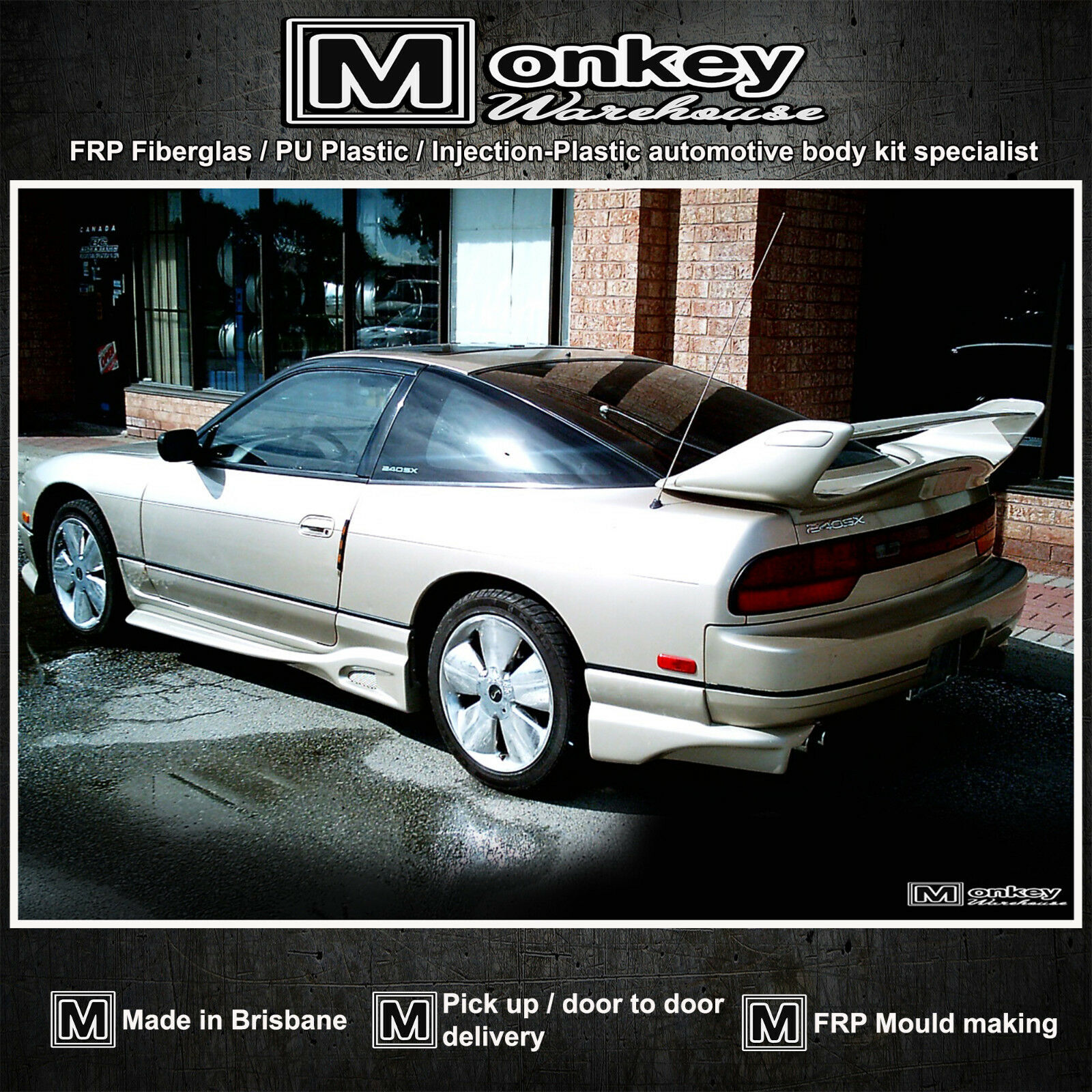 Nissan S13 & 180SX Side Skirts - Veilside Style Aero Kit