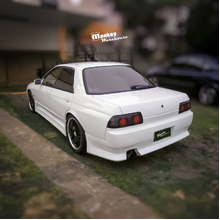 VERTEX SIDE SKIRT FOR NISSAN R32 SKYLINE 4 DOOR SEDAN BODY KIT RB20