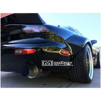 NEW FD RX7  ROCKET BUNNY REAR BOOT LID SPOILER DRIFT WING, MADE WITH BOTTOM BASE