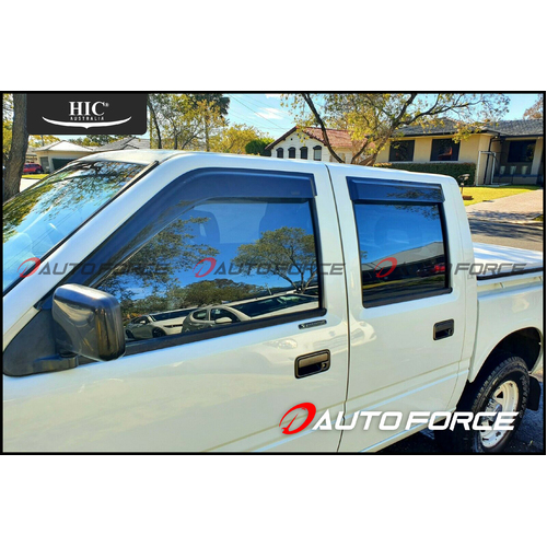 HIC Weather Shields - Holden TF Rodeo 1991-2002 Crew Cab