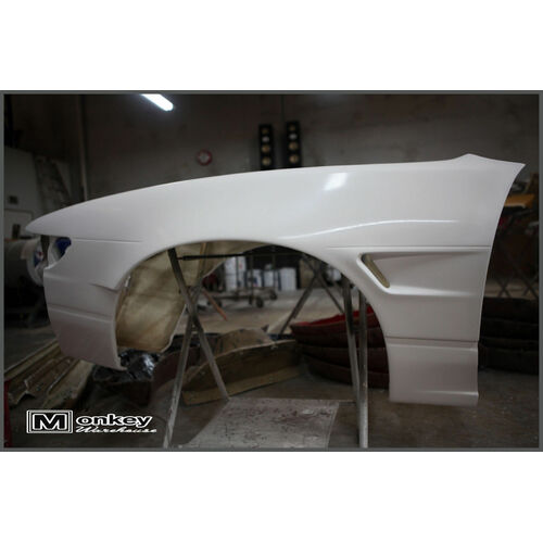 ROCKET BUNNY NISSAN S13 SILVIA FRONT VENTED GUARD BODY KIT +25MM WIDE