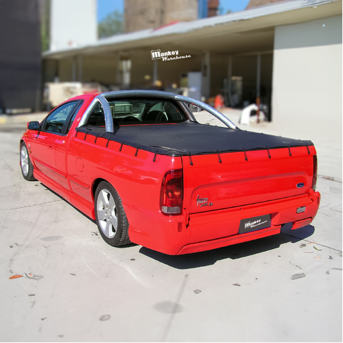 XR50 TICKFORD REAR BUMPER BODYKIT FOR FORD AU FALCON UTE (SINGLE EXHAUST WITH REVERSE LIGHT HOLE)