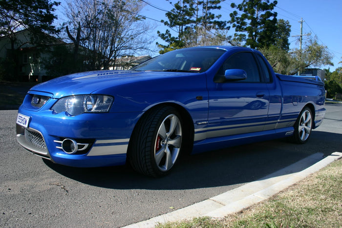 Customer-built Ford Falcon BF FPV Typhoon Ute featuring Auto Force aero components