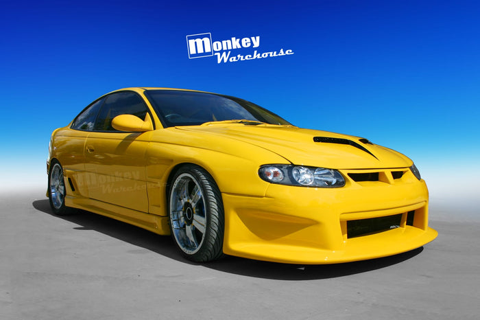 Holden Commodore VT Monaro Style with customer-installed Wide Body Kit Front Bumper & Fender Flares