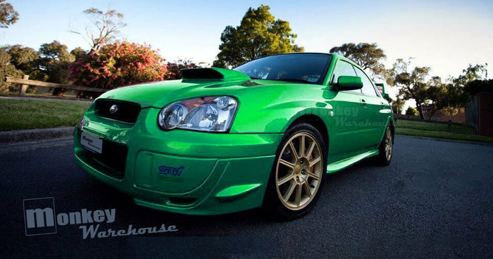 Subaru Impreza WRX STI with customer-installed Monkey Warehouse Charge Speed Style Bonnet Scoop