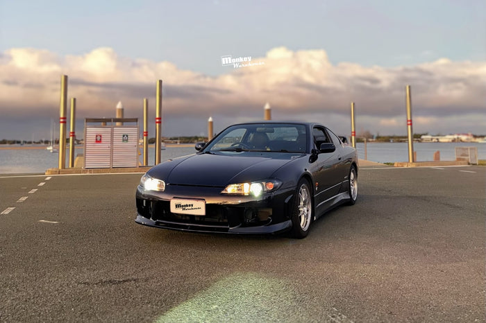Nissan Silvia S15 with customer-installed Monkey Warehouse Aero Style JDM Front Bumper Bar