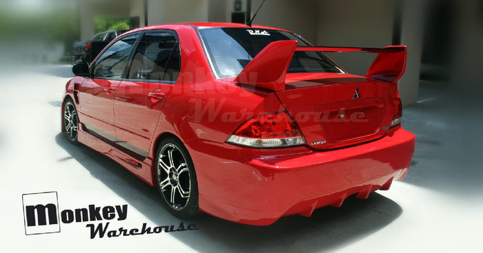 Mitsubishi Lancer CH with customer-installed Monkey Warehouse Accolaide Style Full Body Kit