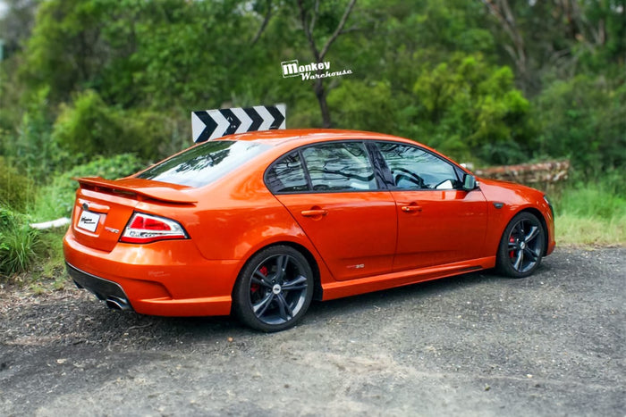 Ford Falcon FG Sedan with customer-installed Monkey Warehouse FPV GT Style Full Body Aero Kit