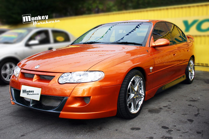 Holden Commodore VT-VX with customer-installed Monkey Warehouse Body Kit Front Bumper & Side Skirts