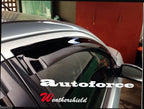 Installed View - Ford Focus LR Hatch & Sedan (2002-2005): Premium Window Visors