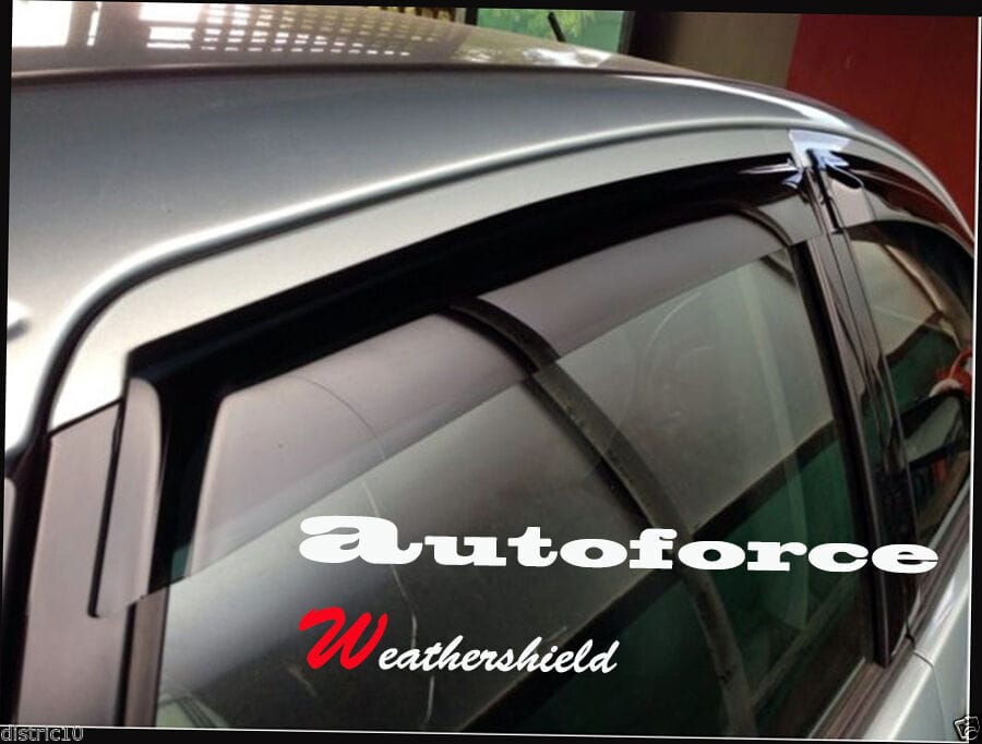 Installed View - Ford Focus LR Hatch & Sedan (2002-2005): Premium Window Visors
