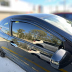 Installed View - Honda Civic FN2 Euro Hatch (2007-2011): Premium Window Visors