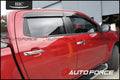 Installed View - Isuzu Dâ€‘MAX Crew Cab Ute (2020â€“2026): Premium Window Visors