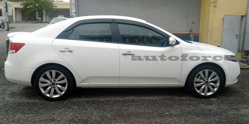 Installed View - Kia Cerato Sedan (2009-2012): Premium Window Visors