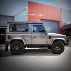 Installed View - Land Rover Defender (1993-2015): Premium Window Visors