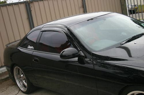 Installed View - Toyota Soarer Z30 (1991-2000): Premium Window Visors