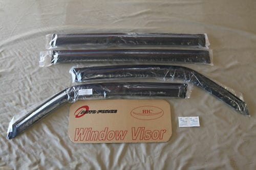 Installed View - Mitsubishi Pajero (2006-2020): Premium Window Visors