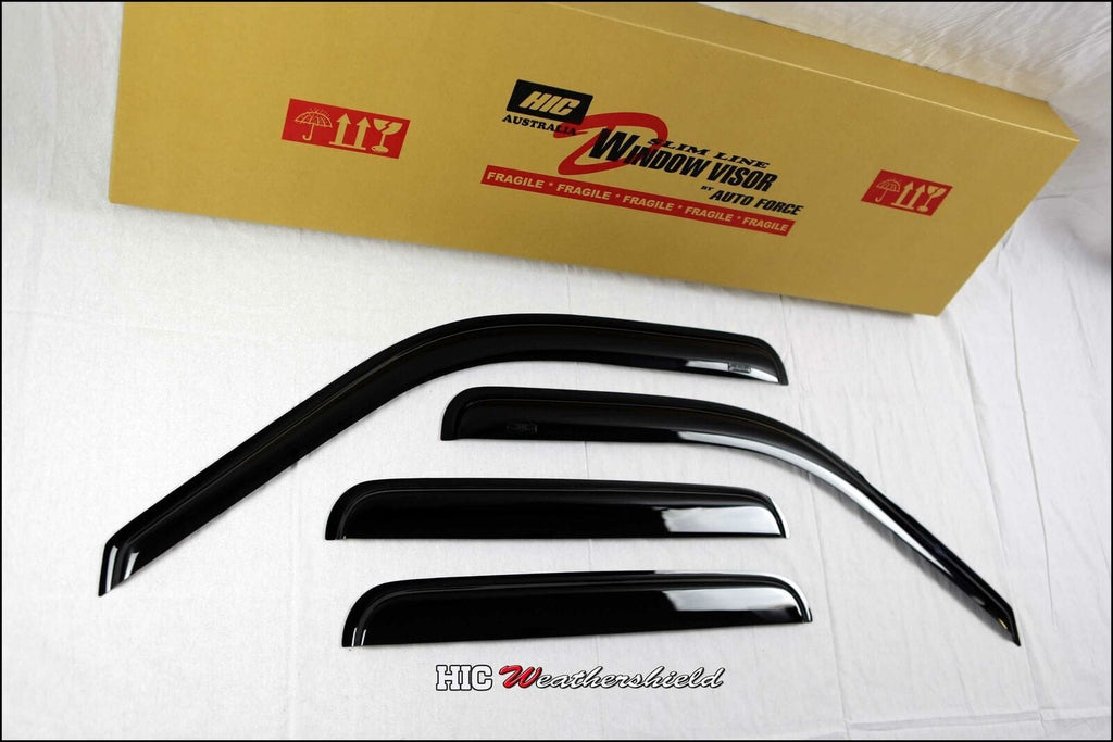 Installed View - Mazda BT-50 UN Dual Cab (2006-2011): Premium Window Visors