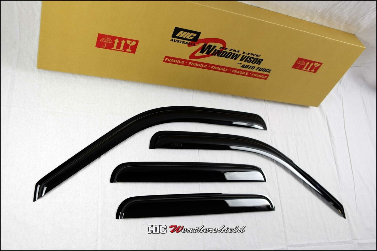 Installed View - Mazda BT-50 UN Dual Cab (2006-2011): Premium Window Visors