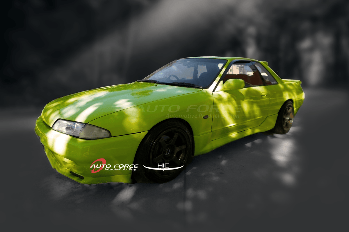 Installed View - Nissan Skyline R32 GTR (1989-1994): Premium Window Visors