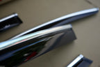 Installed View - Nissan X-Trail T32 (2014-2019): Premium Window Visors with Chrome Trim