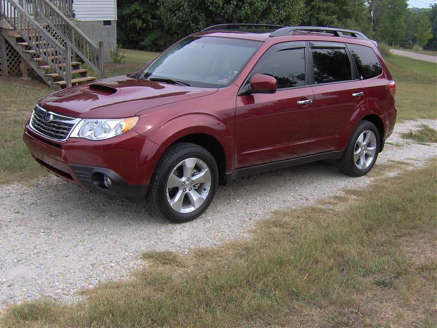 Installed View - Subaru Forester S3 (2008-2012): Premium Window Visors