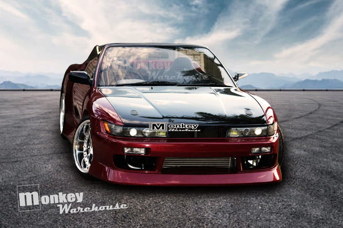 Nissan Silvia S13 customer installed Monkey Warehouse BN Sports Style Wide Body Full Body Kit