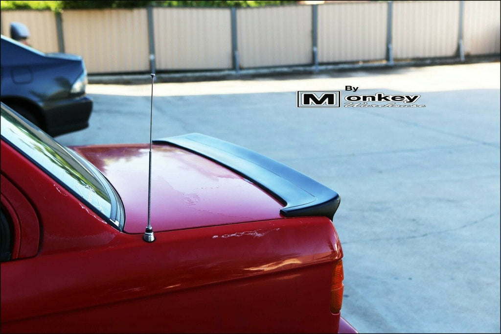 Installed View - BMW E30: M-Tech 1 Style Rear Boot Spoiler