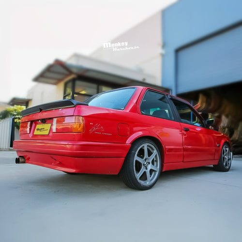 Installed View - BMW E30: M-Tech 1 Style Rear Boot Spoiler