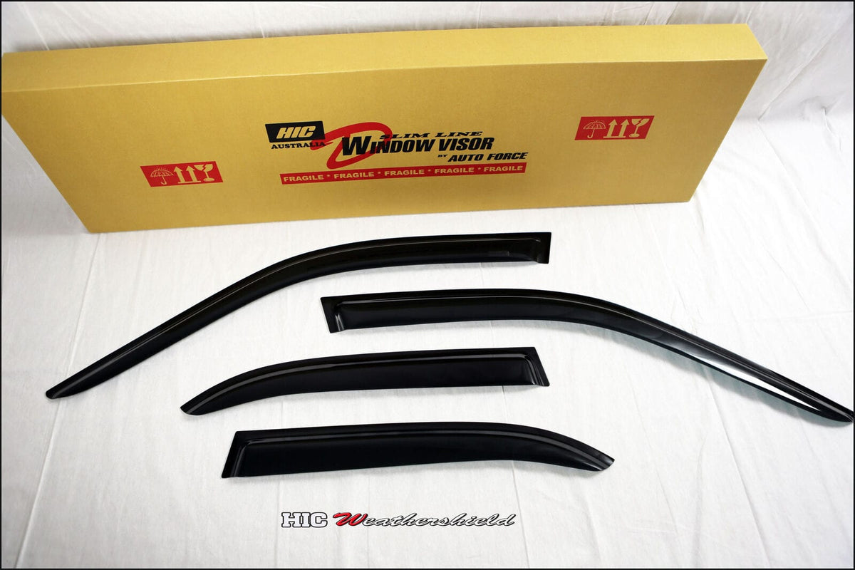 Installed View - BMW E36 Sedan (1991-1998): Premium Window Visors