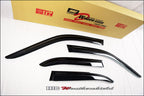 Installed View - BMW E36 Sedan (1991-1998): Premium Window Visors
