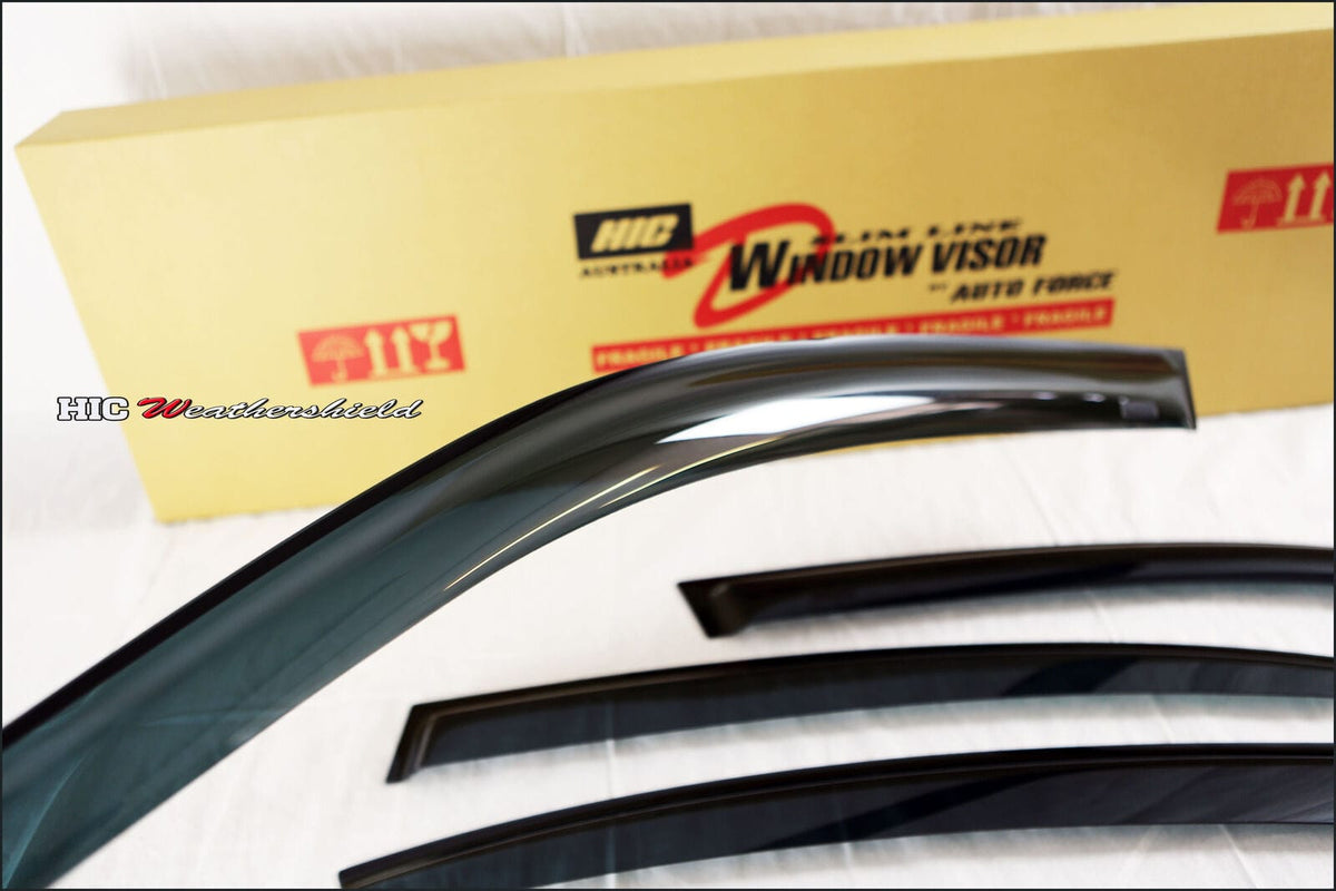 Installed View - BMW E46 Sedan (1998-2006): Premium Window Visors