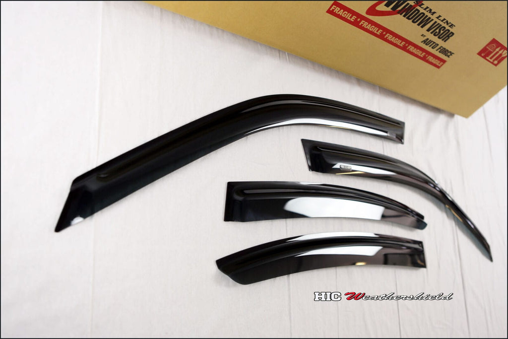 Installed View - BMW E46 Sedan (1998-2006): Premium Window Visors
