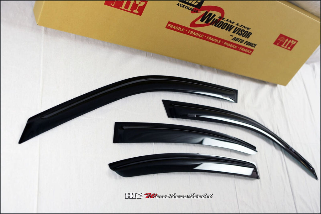 Installed View - BMW E46 Sedan (1998-2006): Premium Window Visors