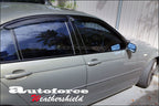 Installed View - BMW E46 Sedan (1998-2006): Premium Window Visors