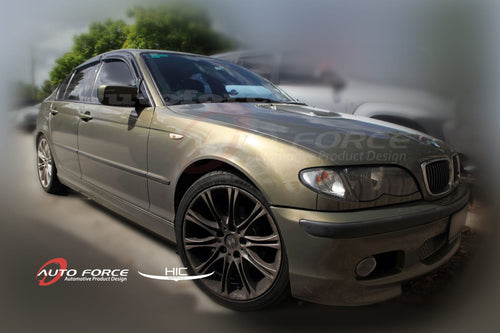 Installed View - BMW E46 Sedan (1998-2006): Premium Window Visors