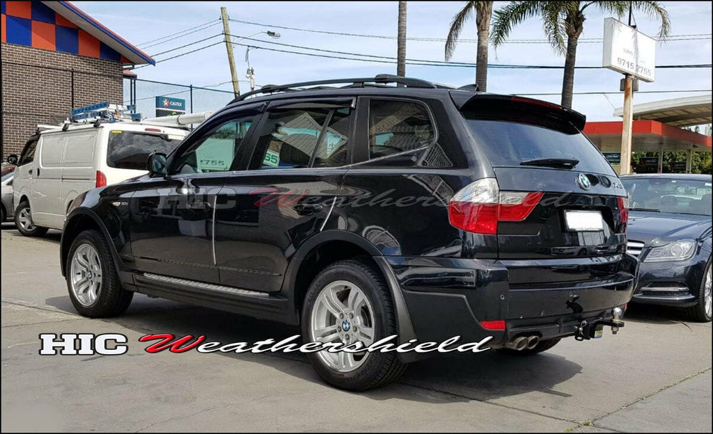Installed View - BMW X3 E83 (2004-2010): Premium Window Visors