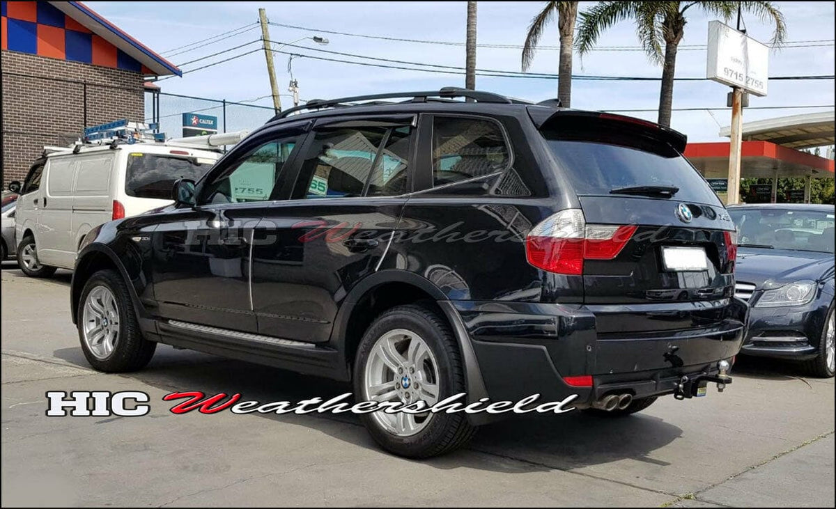 Installed View - BMW X3 E83 (2004-2010): Premium Window Visors