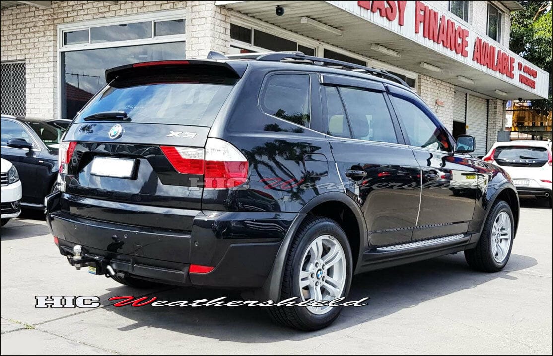 Installed View - BMW X3 E83 (2004-2010): Premium Window Visors