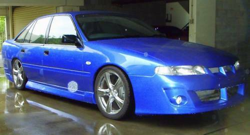Installed View - Holden Commodore VR VS Sedan: VY VZ Style Conversion Side Skirts