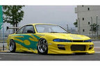 Installed View - Nissan Silvia S14 S2: Uras Type S Style Front Bumper