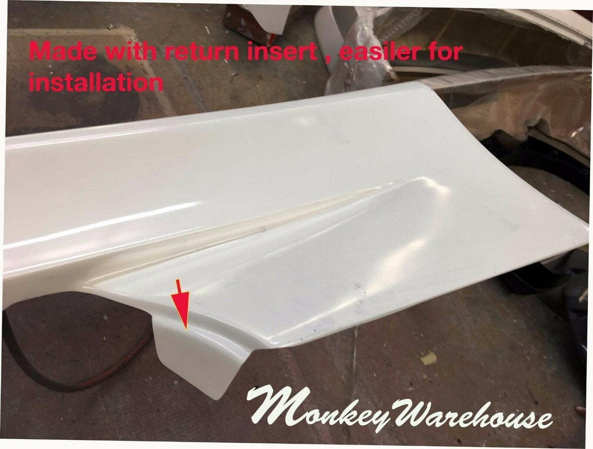 Installed View - Nissan Skyline R32 Coupe: Vertex Style Side Skirts