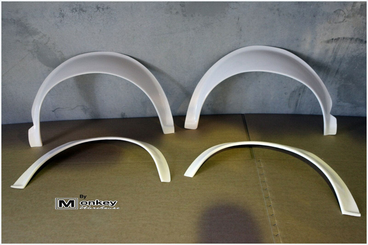 Installed View - Datsun 240Z/260Z: 4-Piece Wheel Flare Set 4cm front 8cm rear