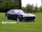 Installed View - Datsun 240Z / 260Z: 4-Piece Wheel Flare Set