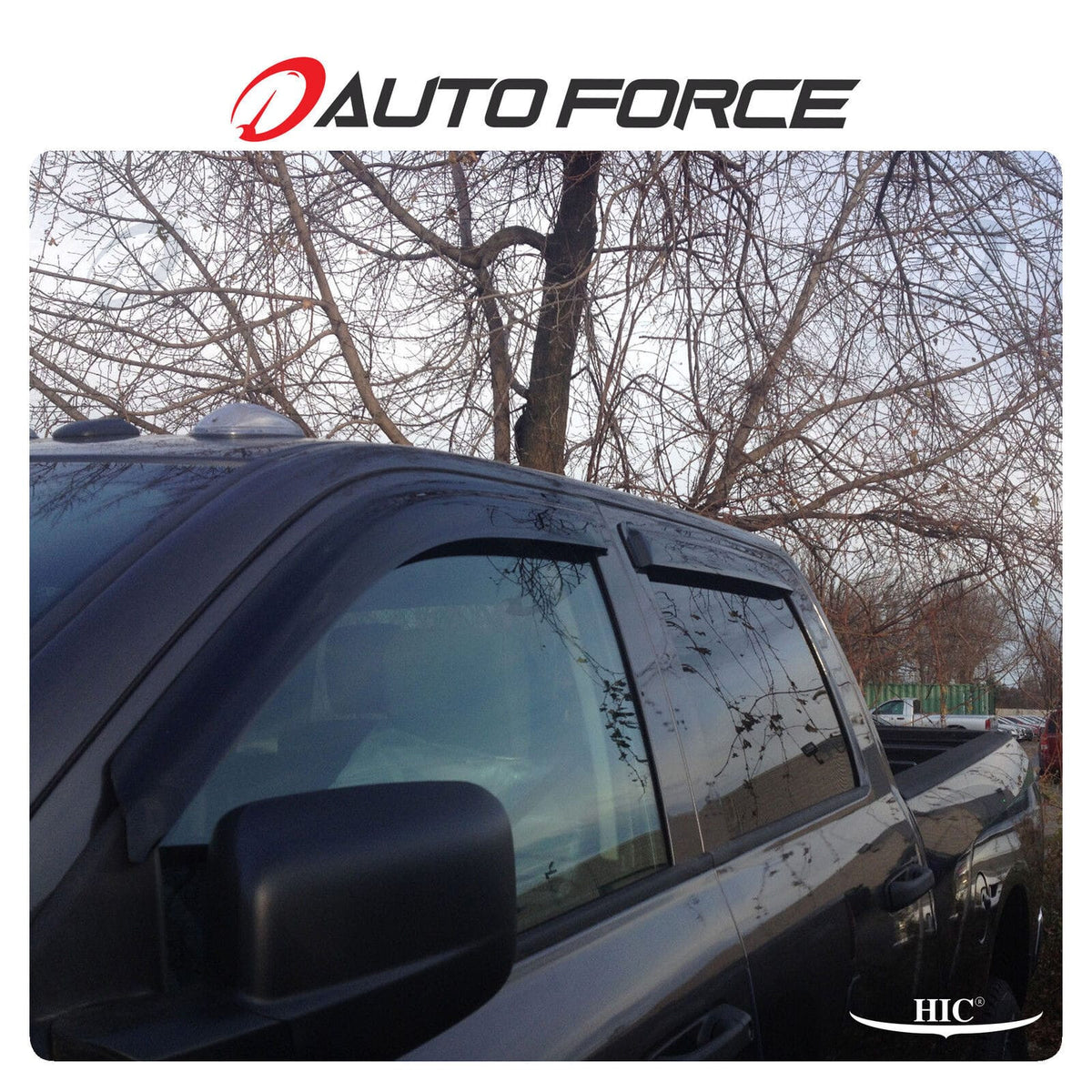Installed View - Dodge Ram DS DJ Crew Cab (2009-2024): Premium Window Visors