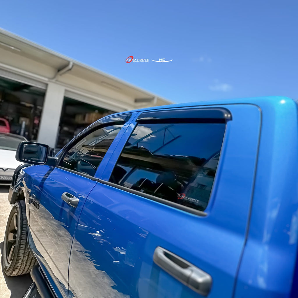Installed View - Dodge Ram DS DJ Crew Cab (2009-2024): Premium Window Visors