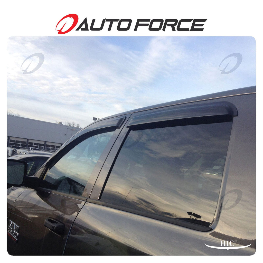 Installed View - Dodge Ram DS DJ Crew Cab (2009-2024): Premium Window Visors
