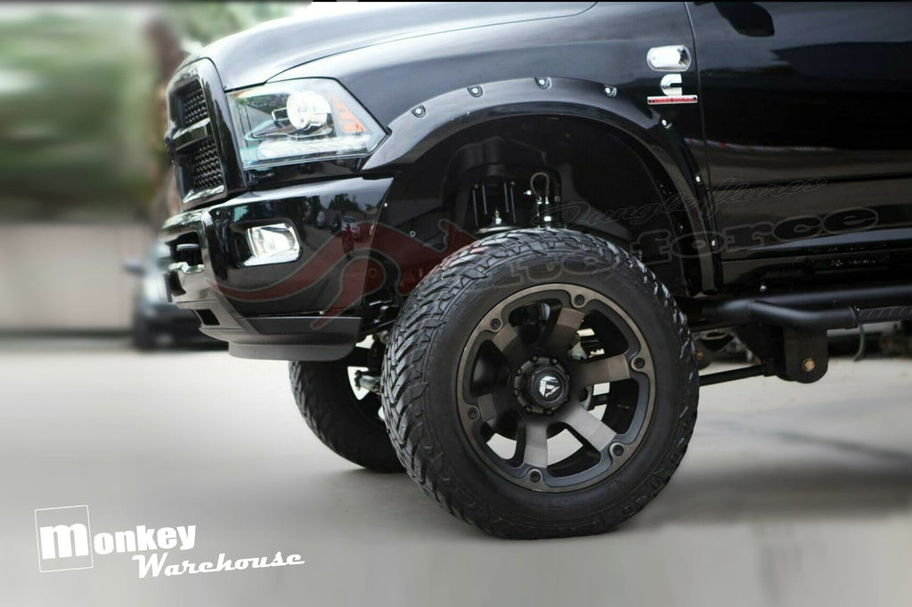 Installed View - Dodge Ram DS Series (2009-2024): 3" Full Set Jungle Flares