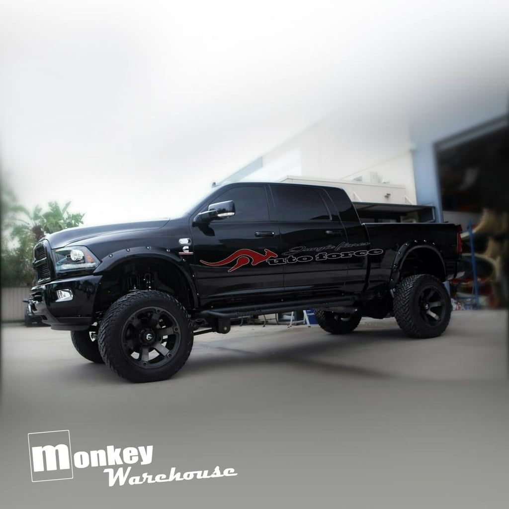 Installed View - Dodge Ram DS Series (2009-2024): 3" Full Set Jungle Flares