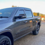 Installed View - Dodge Ram DT Crew Cab (2019-2026): Premium Window Visors
